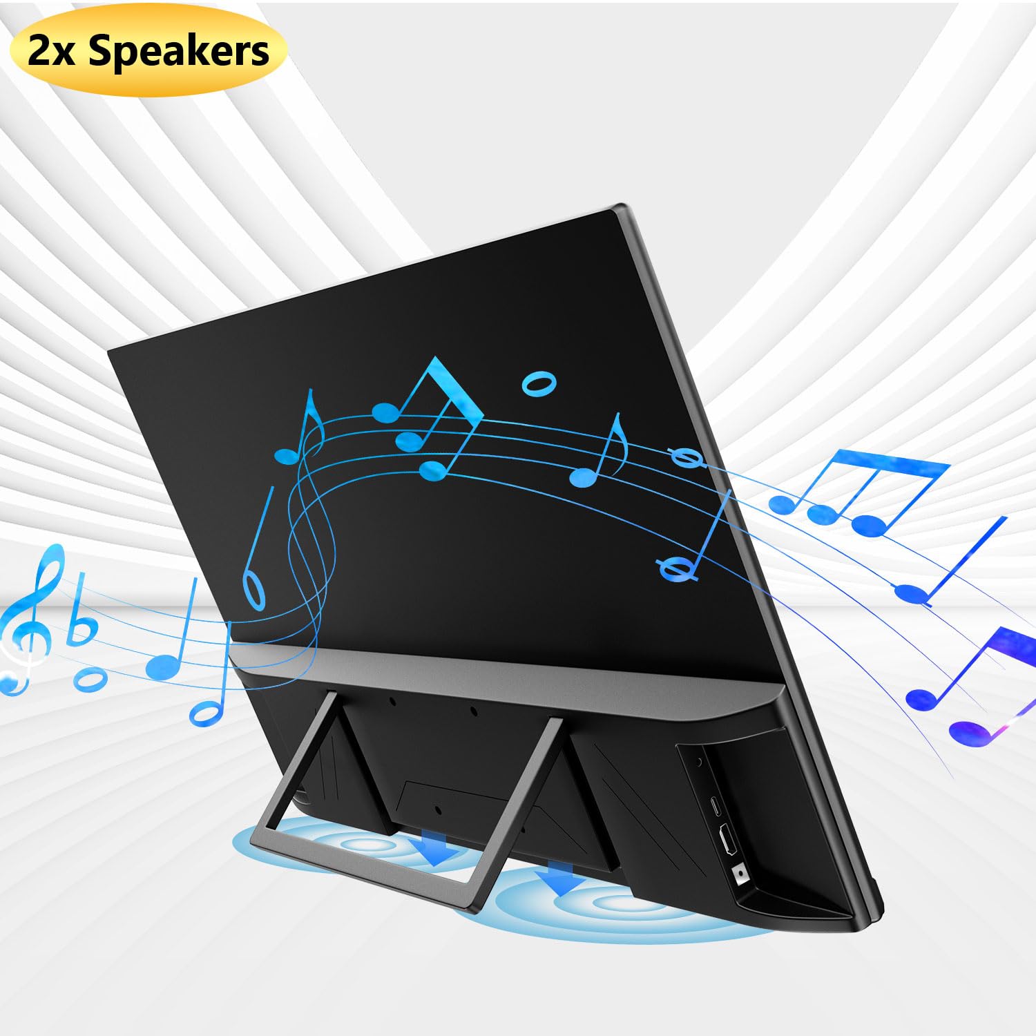 Prechen 23.8 Inch 2K 100Hz Large Portable Touchscreen Monitor 100